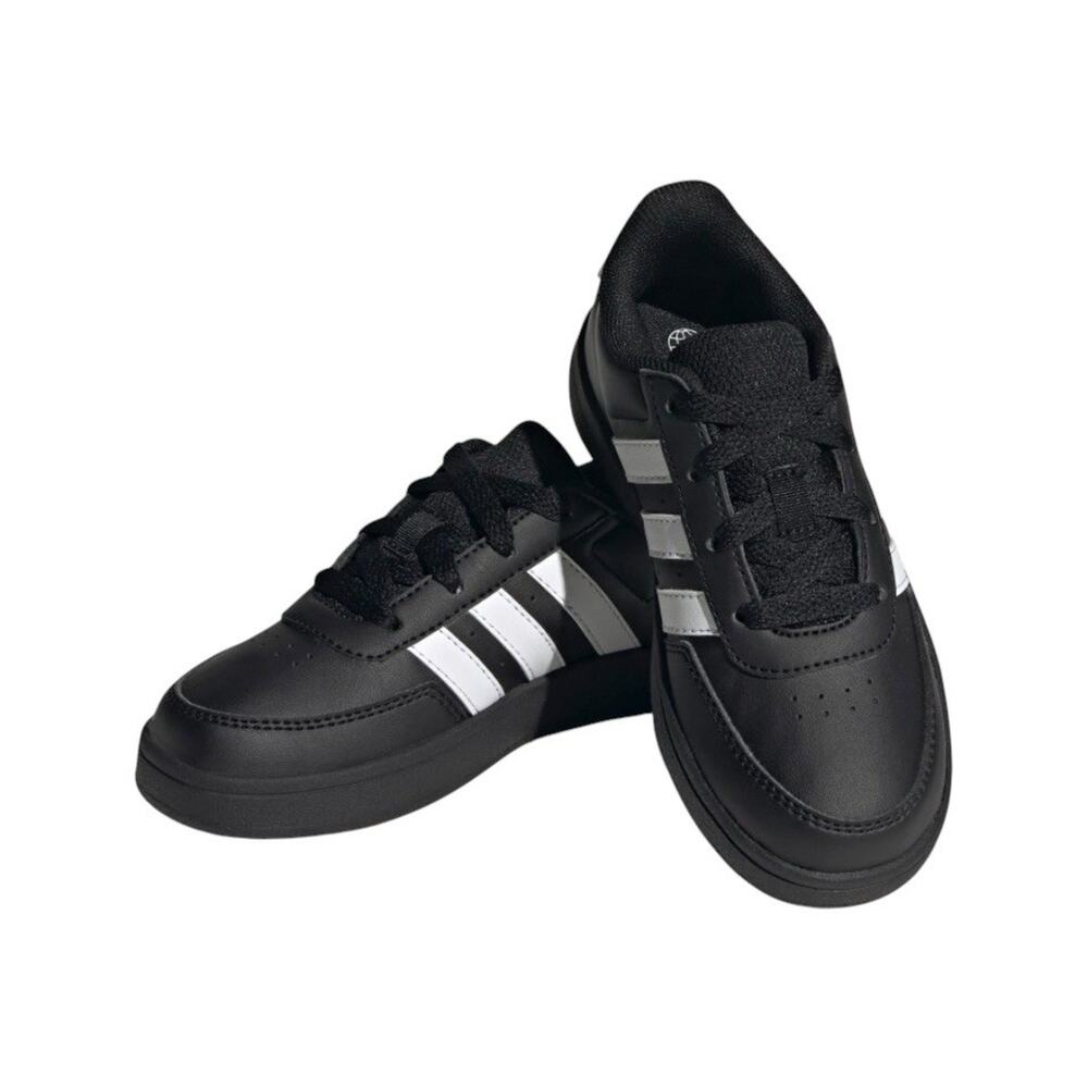 Adidas Black Breaknet 2.0K Tennis Youth Shoes Sneakers SZ/12.5 - Picture 3 of 13